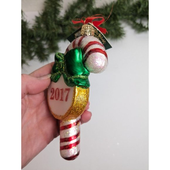 Candy Cane Retired Old World Christmas Ornament - Picture 4 of 5